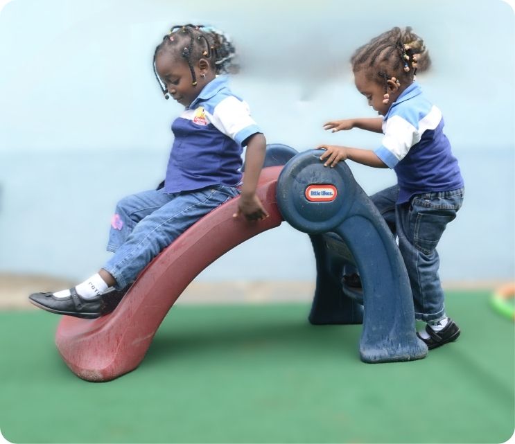 Toddlers playing